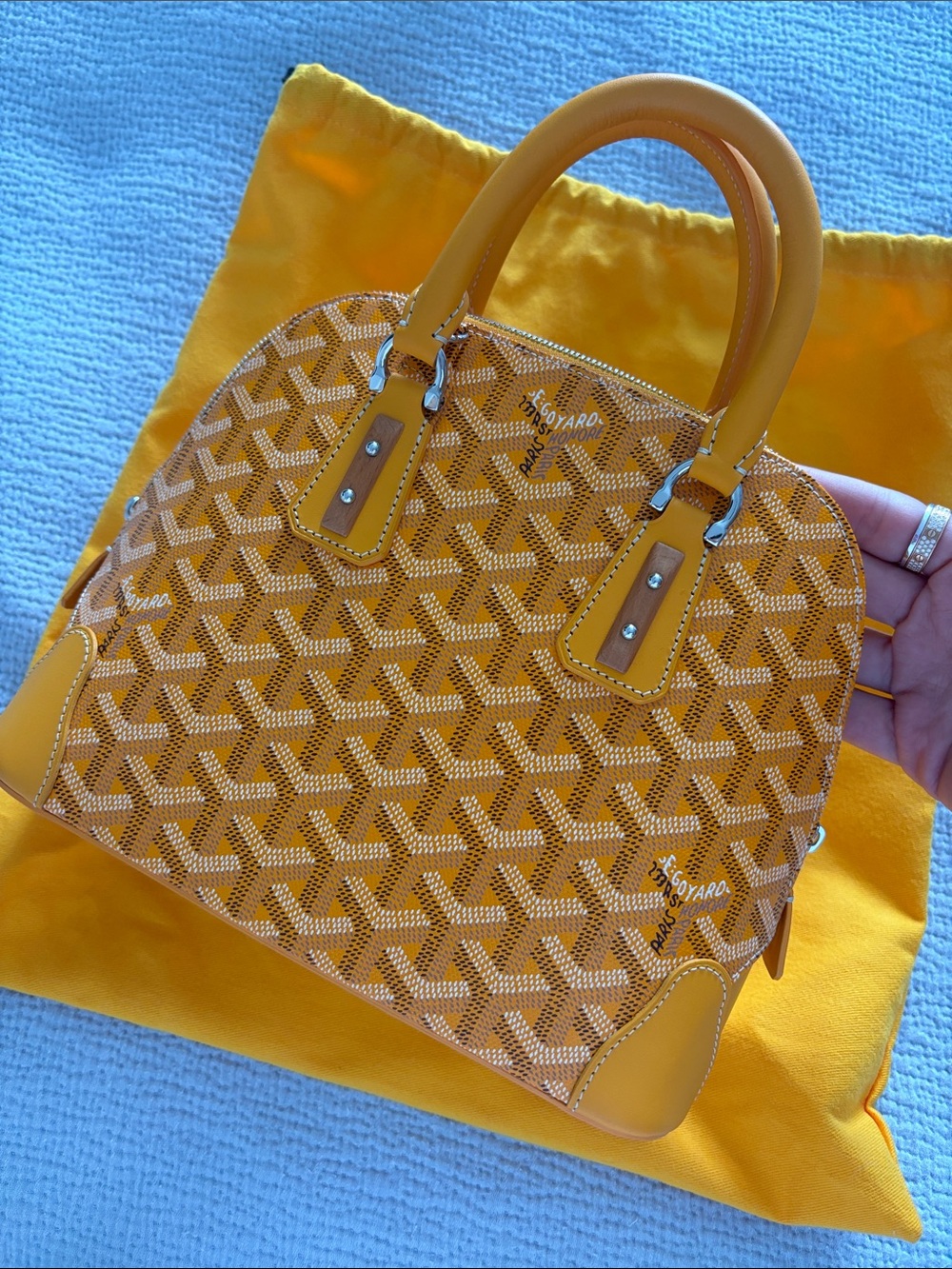 Goyard Yellow Signature Handbag